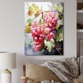 thumbnail image 1 of Designart "Pink Grapes love Vineyards" Farmhouse Wall Art Living Room, 1 of 5