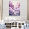 thumbnail image 1 of Designart "Pink Iceberg Polar Euphony I" Nautical & Beach Floater Framed Wall Art Living Room, 1 of 7