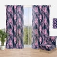 thumbnail image 1 of Designart 'Pink Leopard' Tropical Curtain Panel, 1 of 4