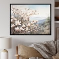 thumbnail image 1 of Designart "Pink Magnolias In Full Bloom III" Flowers Floater Framed Wall Art Prints, 1 of 5