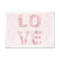 thumbnail image 1 of Designart 'Pink Pastel Love Abstract ' Shabby Chic Framed Art Print, 1 of 4
