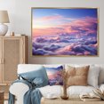 thumbnail image 1 of Designart "Pink Purple Sky Photo Pastel Dream " Landscapes Floater Framed Wall Art Living Room, 1 of 7