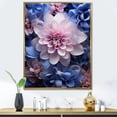 thumbnail image 1 of Designart "Pink Purple modern Still Lifes" Abstract Floater Framed Canvas Art Print, 1 of 7