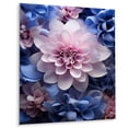 thumbnail image 1 of Designart "Pink Purple modern Still Lifes" Abstract Still Lifes Metal Art Print, 1 of 5