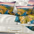 thumbnail image 1 of Designart Pink Rhododendron Flowers - Landscape Photo Throw Pillow - 12x20, 1 of 5