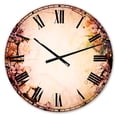 thumbnail image 1 of Designart 'Pink Sakura on Blurred Background' Traditional wall clock, 1 of 4