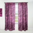 thumbnail image 1 of Designart 'Pink Sparkle Glitter Retro' Mid-Century Modern Curtain Panel, 1 of 5