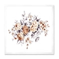 thumbnail image 1 of Designart 'Pink Wild Roses With Monochrome Leaves' Traditional Framed Art Print, 1 of 4