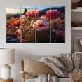 thumbnail image 1 of Designart "Pink Wildflower Fields" Floral Metal Wall Décor Set, 1 of 5