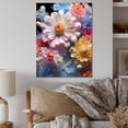 thumbnail image 1 of Designart "Pink Yellow modern Still Lifes" Abstract Metal Art Living Room, 1 of 5
