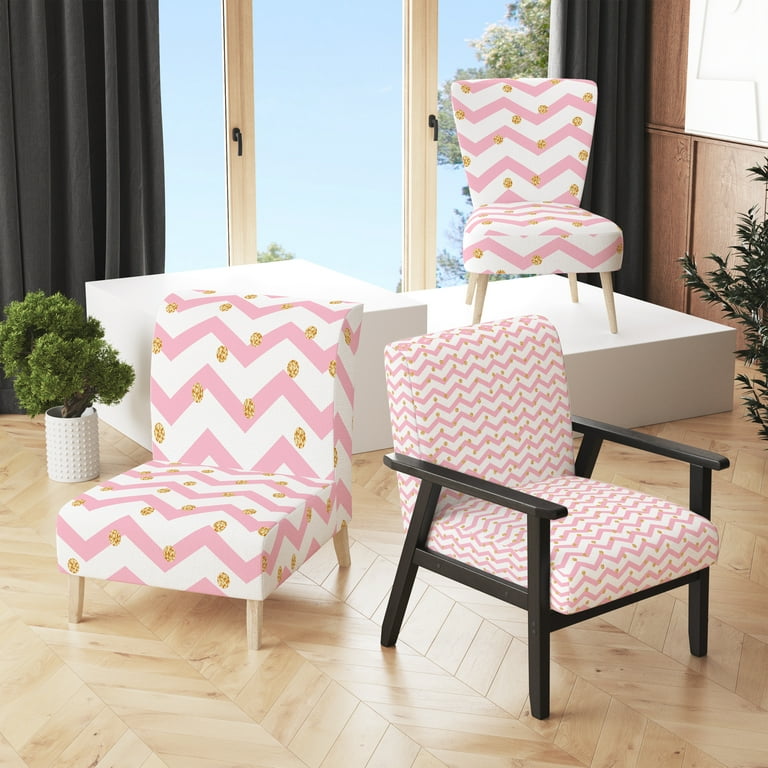Chevron accent chair with arms hotsell