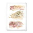 thumbnail image 1 of Designart 'Pink and Golden Abstract Clouds' Modern Framed Art Print, 1 of 4