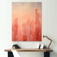 thumbnail image 1 of Designart "Pinkish Spire Urban Dreams" Skyscrapers Canvas Art Print, 1 of 7
