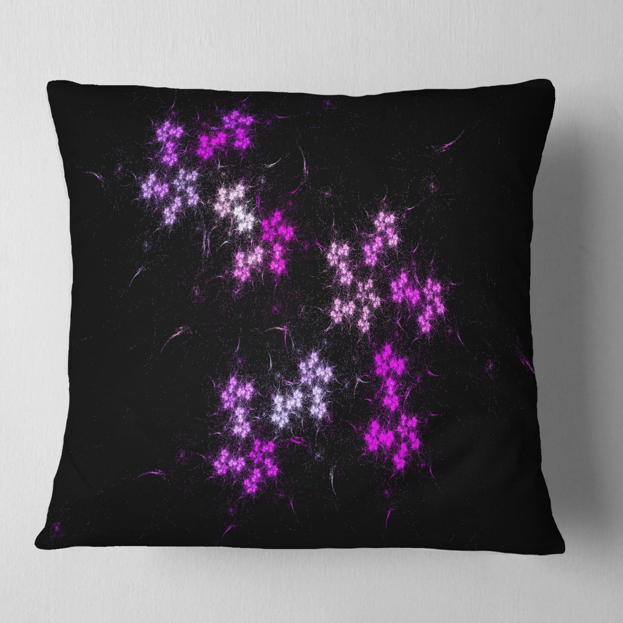 Designart Placer Stars in Distant Galaxy - Abstract Throw Pillow - 16x16