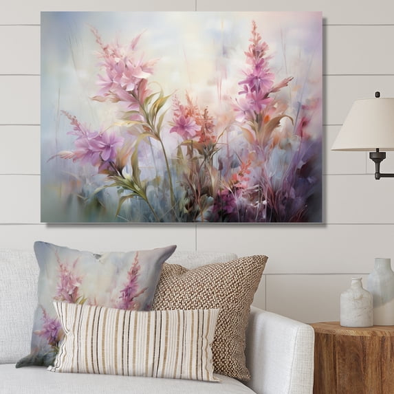 Designart "Plants love expression I" Floral Canvas Wall Art