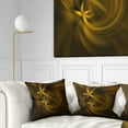 thumbnail image 1 of Designart Play of Golden Stars - Abstract Throw Pillow - 16x16, 1 of 5