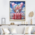 thumbnail image 1 of Designart "Playful Balloon Handbag" Fashion Framed Wall Art - Glam Pink Fashion Bag Living Room Framed Canvas Art, 1 of 6