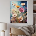 thumbnail image 1 of Designart "Playful Collage Of Meadow Flowers I" Countryside Floater Framed Wall Art Prints, 1 of 5