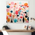 thumbnail image 1 of Designart "Playful Patterns Mid Century Pink Delight I" Mid-century Wall Decor, 1 of 5