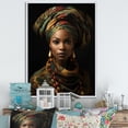 thumbnail image 1 of Designart "Poetic African Women I" African American Floater Framed Canvas Wall Art, 1 of 7