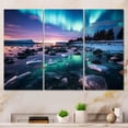thumbnail image 1 of Designart "Polar Light in Canada I" Landscapes Metal Wall Decor Set, 1 of 5