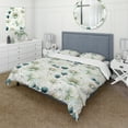 thumbnail image 1 of Designart "Polka Dots In Enchanted Gardens" Beige Polka Dots Bedding Covert Set - Modern & Contemporary Bed Set With 2 Shams, 1 of 5