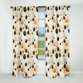 thumbnail image 1 of Designart "Polka Dots In Gold I" Polka Dots Blackout Curtain Single Panel, 1 of 4