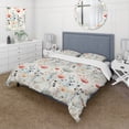 thumbnail image 1 of Designart "Polka Dots Of The World II" Green Polka Dots Bedding Covert Set - Modern & Contemporary Bed Set With 2 Shams, 1 of 5