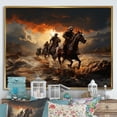 thumbnail image 1 of Designart "Polo Sport Country Clubs painting II" Animals Floater Framed Wall Art Living Room, 1 of 7