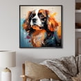 thumbnail image 1 of Designart "Pondering Pekingese Portrait II" Animals Dog Floater Framed Wall Art Living Room, 1 of 5