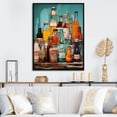 thumbnail image 1 of Designart "Pop Art 1950S Soda EFlow I" Modern Floater Framed Canvas Wall Art, 1 of 7