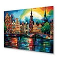 thumbnail image 1 of Designart "Pop Art Amsterdam II" Amsterdam Metal Wall Decor, 1 of 5