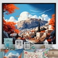 thumbnail image 1 of Designart "Pop Art Athens II" Athens Floater Framed Canvas Print, 1 of 7