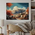 thumbnail image 1 of Designart "Pop Art Athens II" Athens Print on Natural Pine Wood, 1 of 5