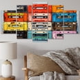 thumbnail image 1 of Designart "Pop Art Cassette Collection II" Music Metal Wall Décor Set, 1 of 5
