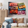 thumbnail image 1 of Designart "Pop Art Cassette Collection III" Music Canvas Print, 1 of 5