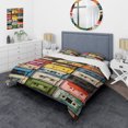 thumbnail image 1 of Designart "Pop Art Cassette Collection X" Entertainment Bedding Covert Set - Cassette Tapes Multi-Color Fashion Bed Set With 1 Sham, 1 of 6