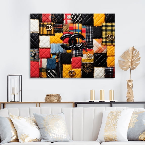 Designart "Pop Art Collection of Designer Bags II" Fashion Canvas Wall Art