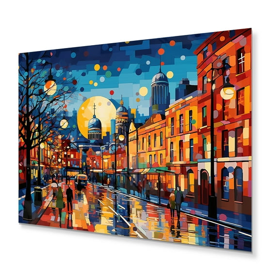 Designart "Pop Art Dublin III" Dublin Metal Wall Art