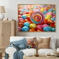 thumbnail image 1 of Designart "Pop Art Lollypop I" Food & Beverage Floater Framed Wall Art Living Room, 1 of 7
