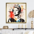 thumbnail image 1 of Designart "Pop Art Magazine of Queen Elizabeth I" People Framed Wall Art Decor - Modern Black Celebrity Hallway Framed Wall Art Decor, 1 of 6