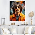 thumbnail image 1 of Designart "Pop Art Portrait Of Lennon In Yellow" Woman Pop Art Canvas Wall Art, 1 of 7