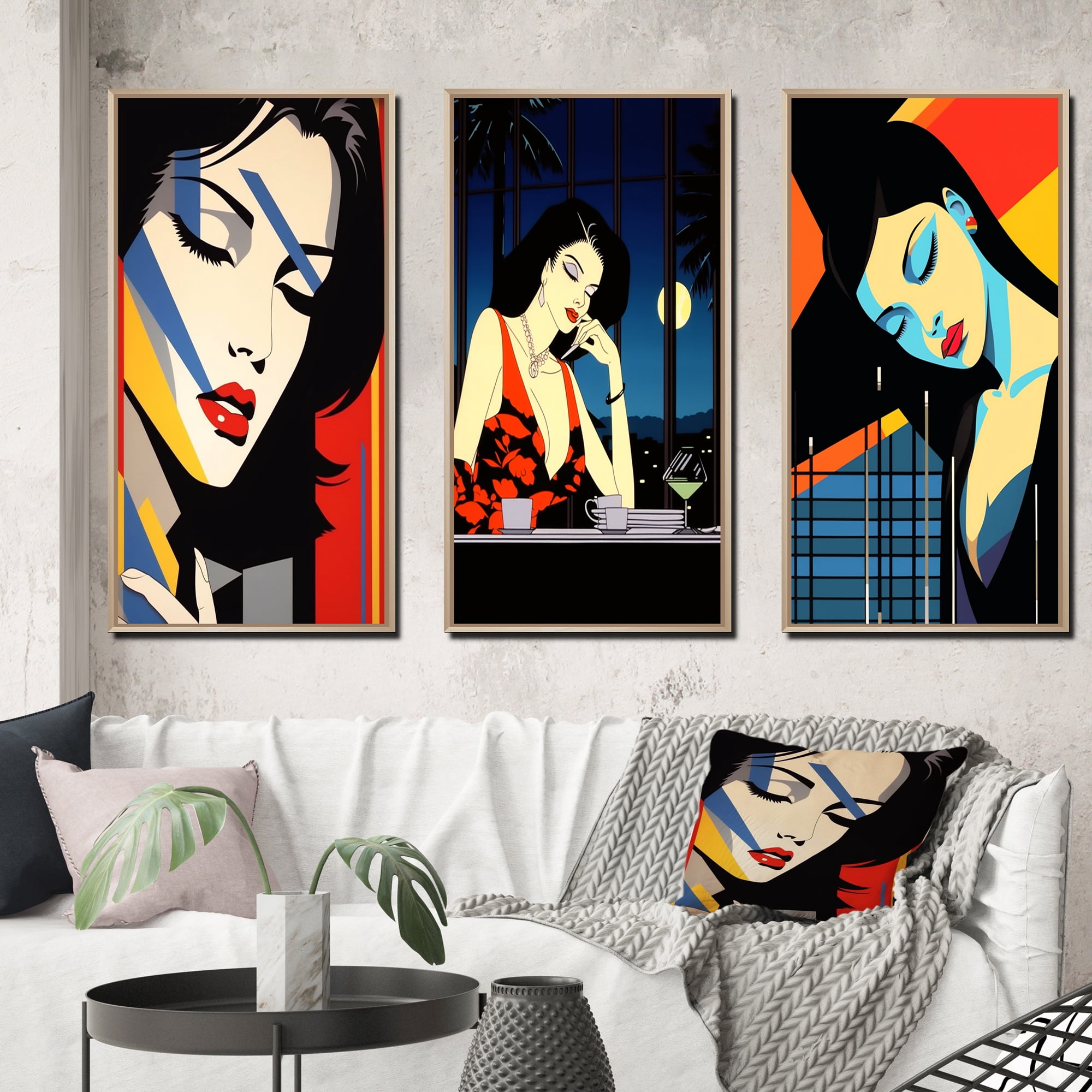 Glam Fashion Female Vintage Pop Patterned Belt Portrait  display picture 3