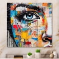 thumbnail image 1 of Designart "Pop Art Portrait of a Woman I" Fashion Metal Wall Art Prints, 1 of 5
