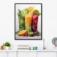 thumbnail image 1 of Designart "Pop Art Refreshment Vibrant Smoothies I" Food & Beverage Floater Framed Canvas Print, 1 of 7