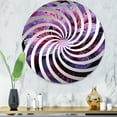 thumbnail image 1 of Designart "Pop Art Rendering of Rhododendron in Neon Garden Hues" Rhododendron Vortex Round Wall Mirror - Floral Oval Printed Decorative Mirror - Multiple Color Options, 1 of 5