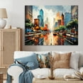 thumbnail image 1 of Designart "Pop Art Singapore VI" Cityscapes Wall Art Living Room, 1 of 5