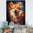 thumbnail image 1 of Designart "Pop Art Spirit Of Shiba Inu III" Animals Dog Floater Framed Canvas Prints, 1 of 5