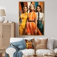 thumbnail image 1 of Designart "Pop Art Stylish Portrait I" Modern Floater Framed Canvas Art Print, 1 of 7