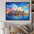 thumbnail image 1 of Designart "Pop Art of an Australian City" Sydney Floater Framed Canvas Print, 1 of 7